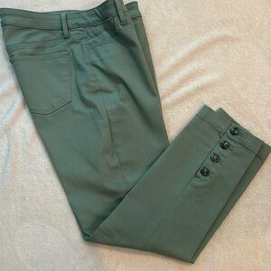 Talbots Green Straight Leg Pants